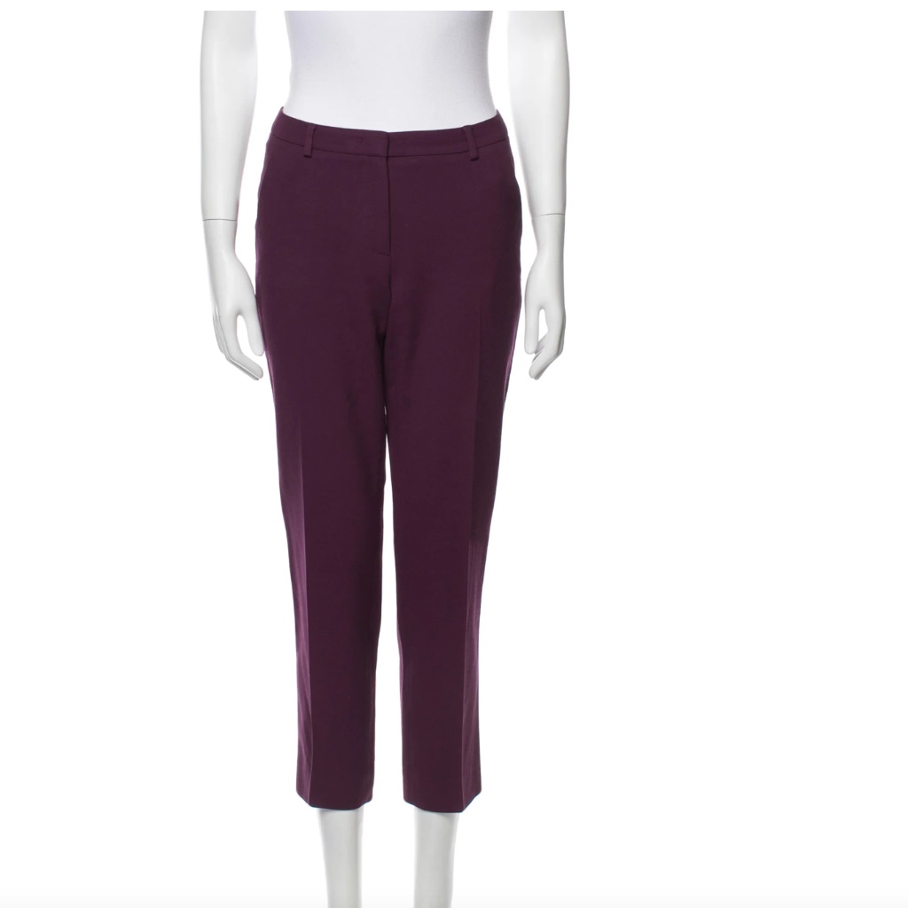 Weekend Max Mara Straight Leg Pants Dark Fuchsia